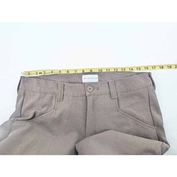 American Jods Jodhper Khaki Breecher Equestrian Pants Leather Patches USA Sz 32 - Picture 11 of 13